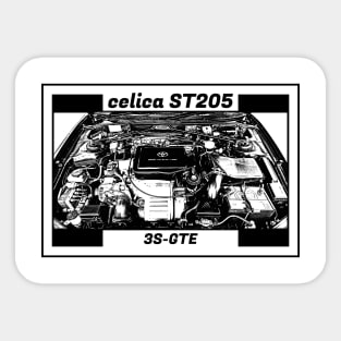 TOYOTA CELICA GT-FOUR ST205 ENGINE Sticker